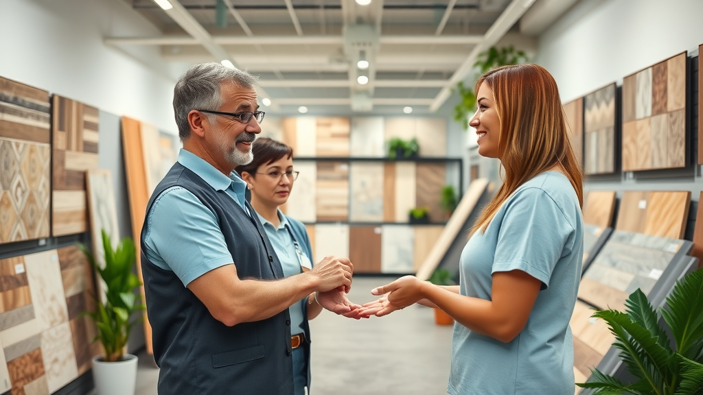 Professional tile flooring sales center in Columbia SC, tile center, palmetto tile, home outlet, helpful staff, large displays, design team, garden state tile